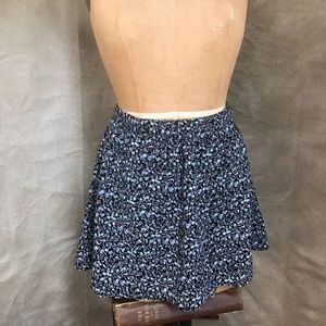 Brandy Melville Floral Skater Skirt